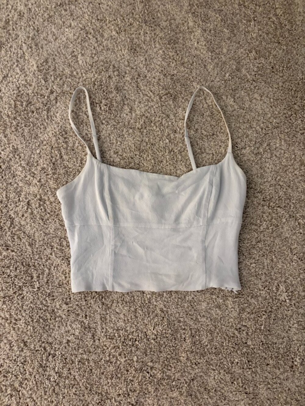 Wilfred (Aritzia) Linen Cropped Tank Top - Picture 1 of 4